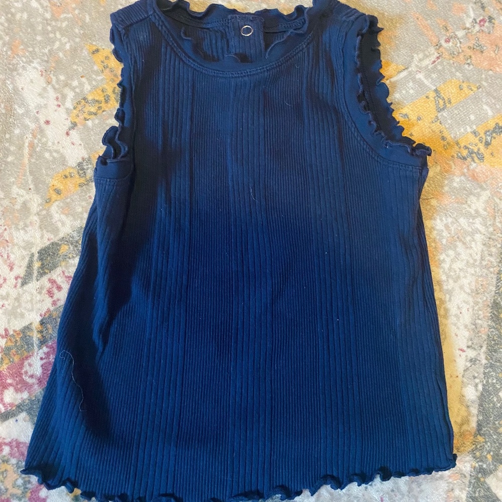 Gymboree | Ribbed Navy Tank